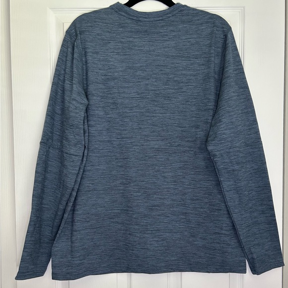 Men's Navy Long Sleeve Tee - Picture 2 of 5